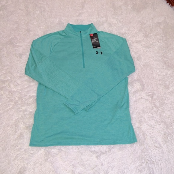 Under amour green 1/2 zip pullover top - Picture 5 of 5
